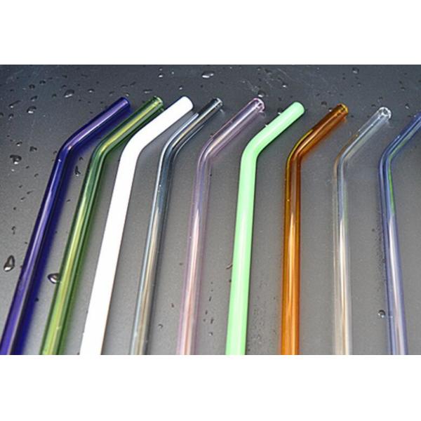 hand blow glass tubularis for cup drink  glass straw