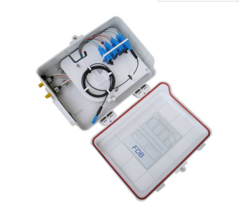 Wall Mounted 48 Core Fiber Optic Termination Box ABS Optical Cable Junction Box
