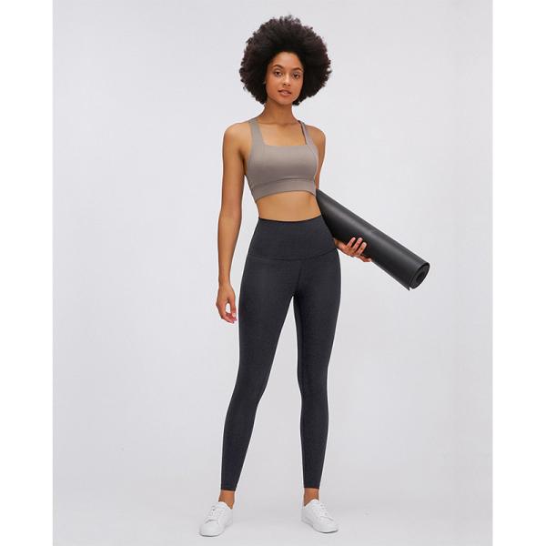 Нагая йога чувства задыхается гетры фитнеса Traning простирания Капри активные женские