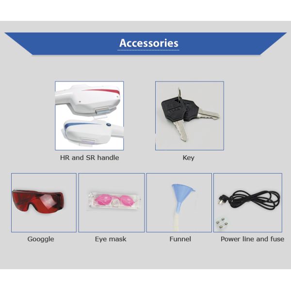 2 handle laser Beauty Machine Vertical laser hair removal machine Laser mole removal Multi-handle laser machine