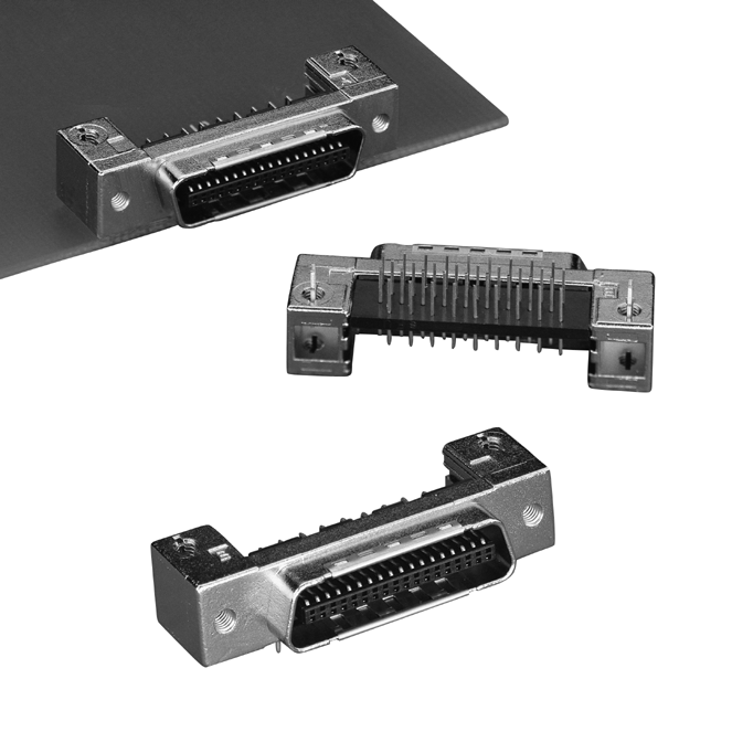 Boardmount Through Hole Right Angle Plug Shielded Mini D Ribbon Connectors 3M