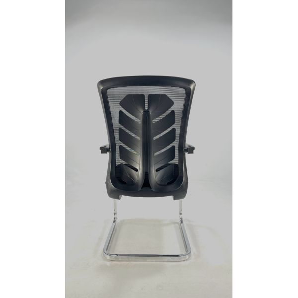 Visitor PP Armrest Conference Room Chairs Without Wheels