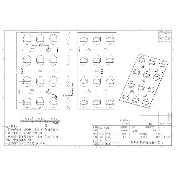 12×4pcs 3030 LED 165×83mm, Dimensions, même distribution de la lumière, construction de matériel durable PC, lentilles de lumière de rue