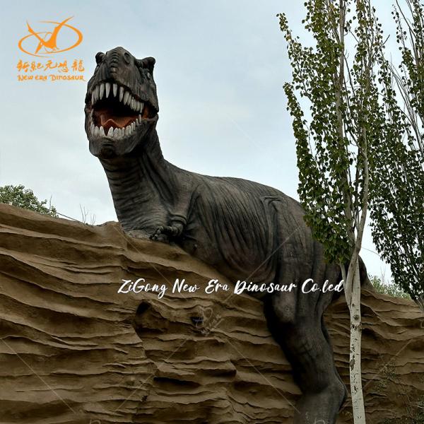 Modelo de dinosaurio animatrónico de espinosaurio impermeable con estructura de acero