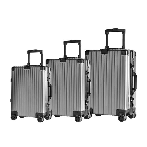 Modern Travel Companion TSA Lock and 360° Spinner Wheels on Lightweight Aluminum Frame Rolling Luggage for Holiday Trips