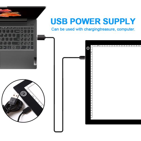 Customization Acrylic Ultra Thin LED Light Pad Professional Design Drawing Board Illuminated Light Plastic Custom Logo