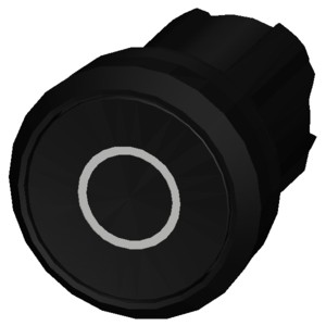 3SU1000-0AB10-0AD0 SIRIUS ACT Pushbutton with Flat Button in Black Plastic Unlighted