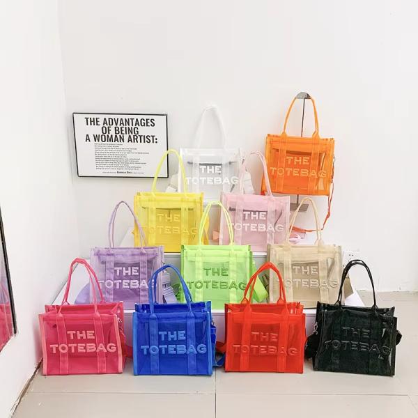 Stylish All Seasons Clear PVC Transparent Designer Large Capacity Crossbody Tote Bag