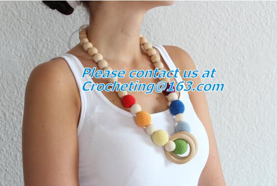 Breastfeeding toy for baby Teething Necklace Nursing Necklace Breastfeeding Necklace Croch