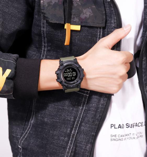 1680 Pilgrimage Qibla Digital Sport Watch Mosque Azan Prayer Muslim Azan Watch Wrist Watch