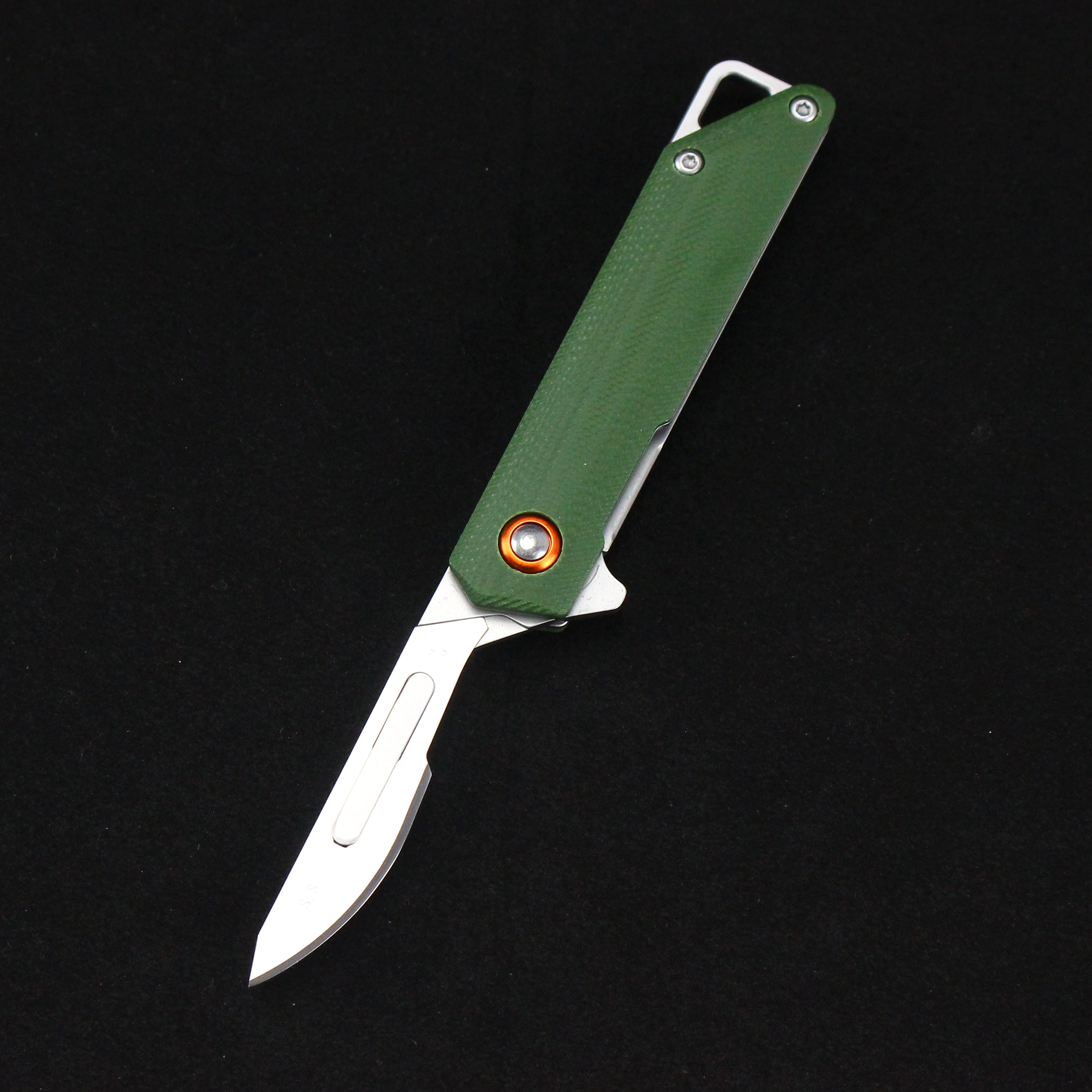 Customizable G10 Handle Scalpel Portable Mini Carbon steel Pocket Knife