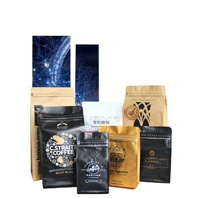 Lamination Material Customized Colorful Print Coffee Package Moisture Proof Plastic Coffe Beans