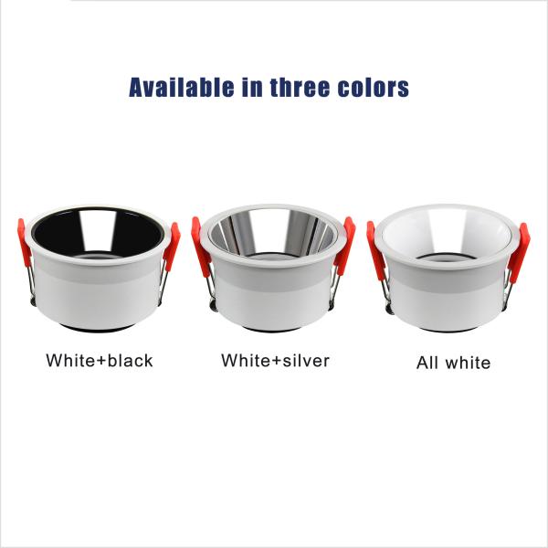IP44 Waterproof Anti Glare LED Downlights , 5000k 12w Recessed Led Downlight