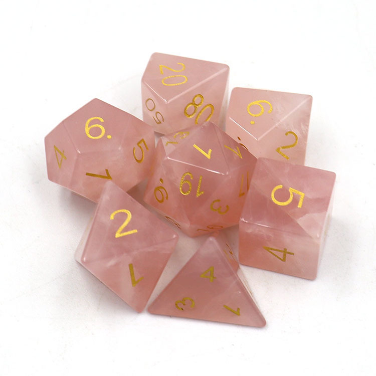 Customized Size Resin Material Polyhedral Dice Set with Customized Logo for RPG Games
