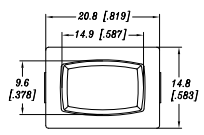 PA66 Housing Rocker Switch, RA-6, UL VDE, 3 Position ON-OFF-ON, 15A 125V