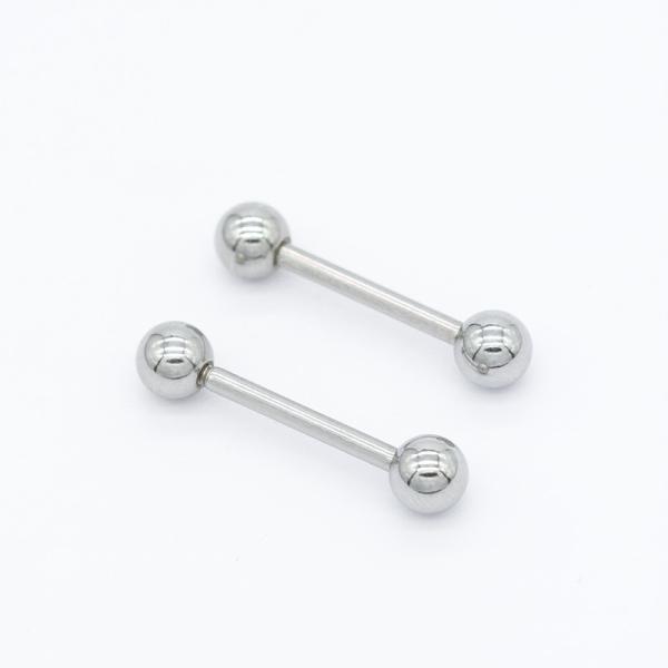 do bocal reto do Barbell de 13mm joia perfurando 14G 316 de aço inoxidável