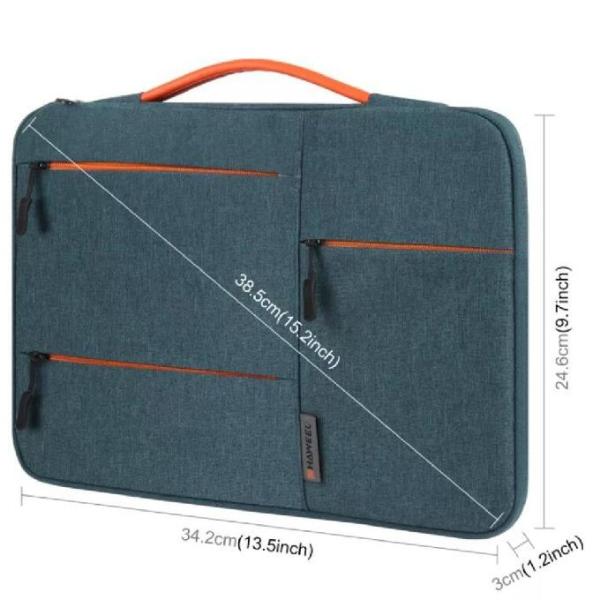 Bolsa do portátil do negócio da pasta do portátil do zíper da caixa da luva de 13,0 polegadas