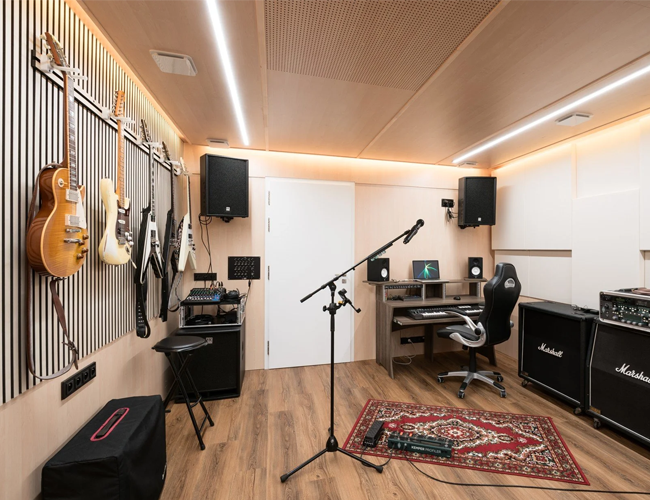 Decorative Wooden Acoustic Panels Natural Tone With Superior Echo Control
