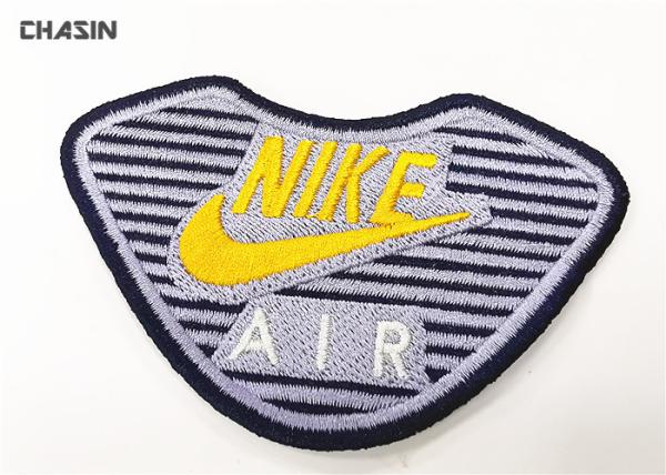 OEM / ODM Embroidery Shoes Brand Name Sew On Patches And High Quality