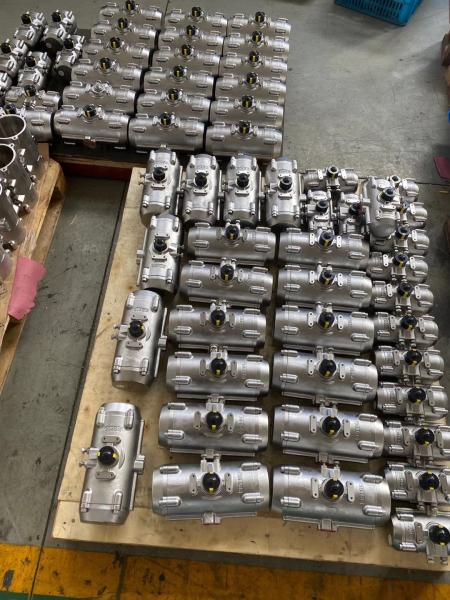 stainless steel 304/316 pneumatic rotary actuator DASR pneumatic actuated valve