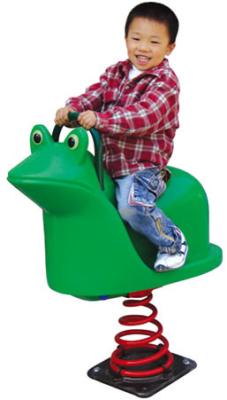 plastic frog spring rider outdoor play rocking horse for yard
