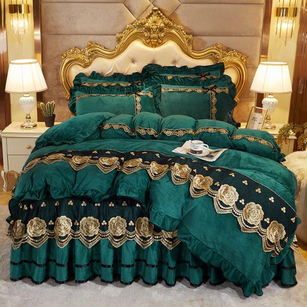 Luxury Embroidery Label Удобный свадебный одеял с хлопковым наполнителем