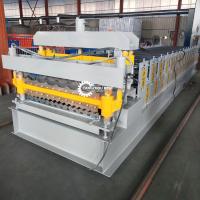 Petit pain puissant de tuile de toit de profil de double couche de PPGI formant la machine