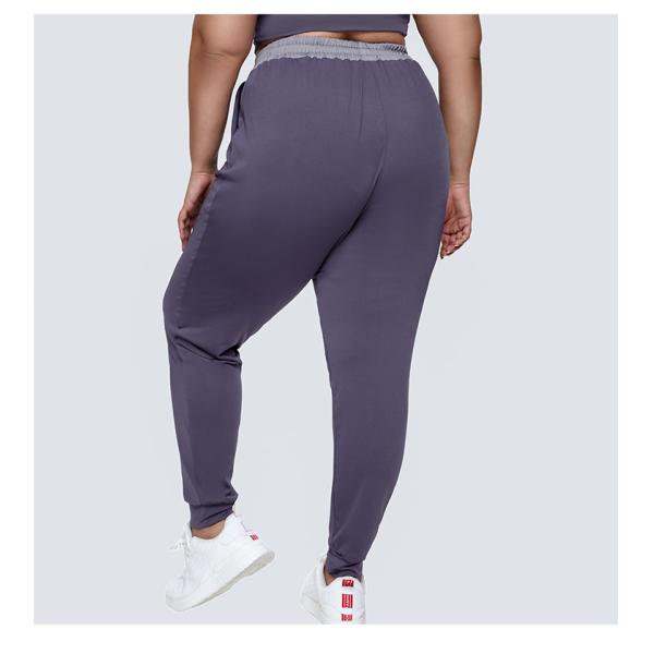 Pantalones de sequía rápidos flojos de la yoga del tamaño extra grande que funcionan con los pantalones casuales de los deportes del lazo