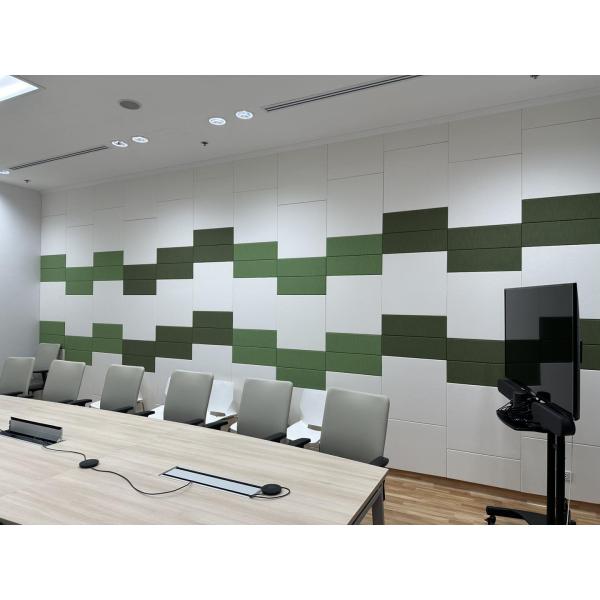 School Meeting Room Absorbers Fabric Wrapped Acoustical Wall Panels Sound Absorbing Board