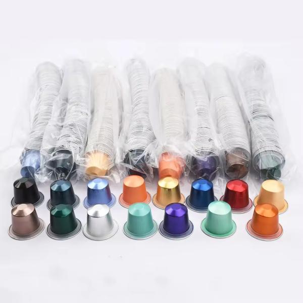 Disposable Customized Printed Seal Lid Empty Aluminum Foil Coffee Capsules for Packaging