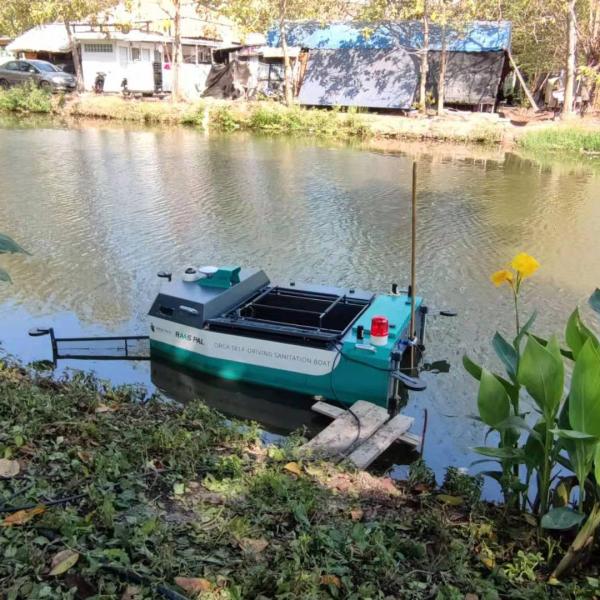 Eco Waterbug Aquatic Weed Harvester SMURF Lake Weed Harvester