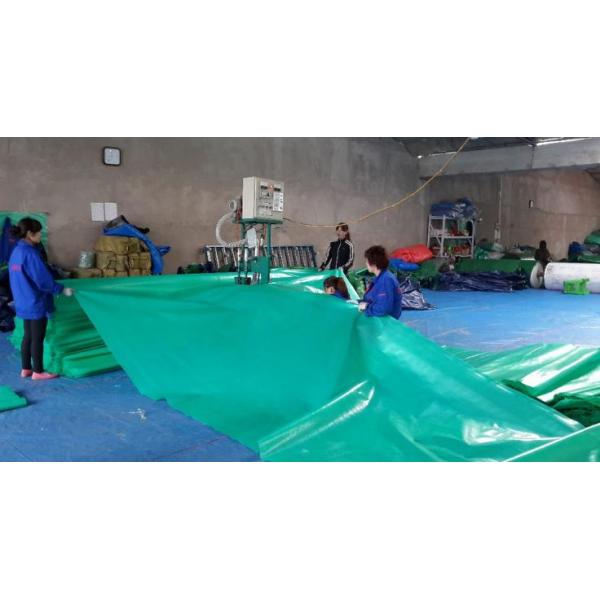 Water Proof PE Tarpaulin With Plain Color Or Strip Color For Covering