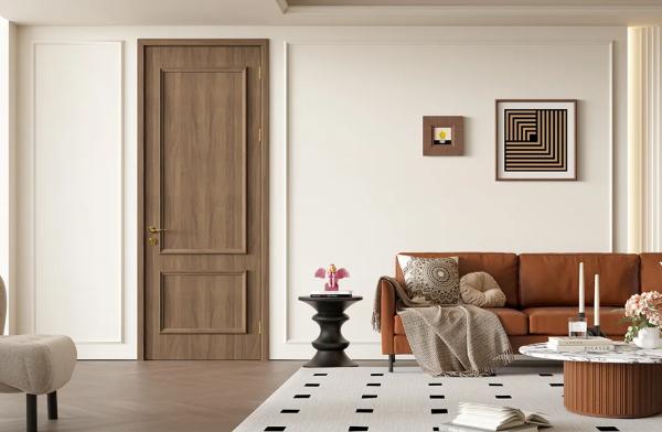 Vintage WPC Interior Door 45mm Thickness Fire Retardant Waterproof