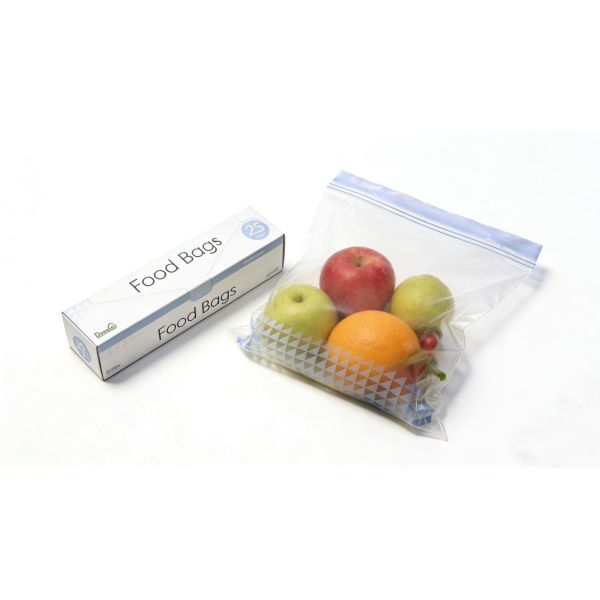 PE Food Grade Biodegradable Double Zip Lock Custom Printed Large Plastic Ziplock For Fruits and VegetablesStorage Waterproof