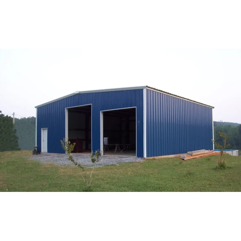 Galvanized Steel Frame Prefabricated Steel Garage with Customizable Design and Wind Load Up to 300 km/h