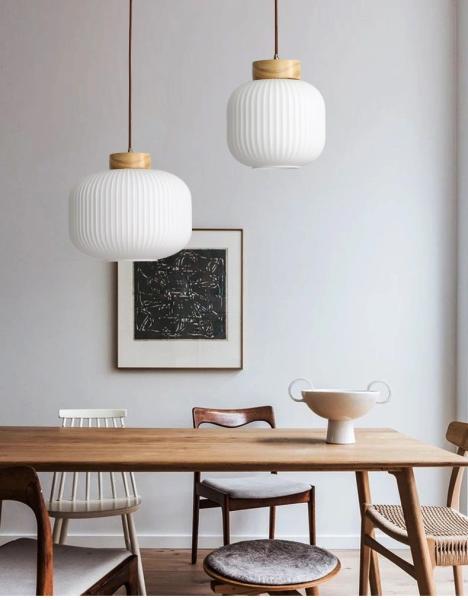 Japanese Retro Bedroom Lamp Chinese Wooden Pendant Light(WH-AP-600)