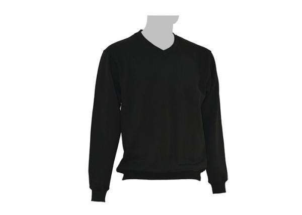 Custom Made V Neck Work Shirts , Men'S 65%Polyester 35% Cotton Fleece Shirt