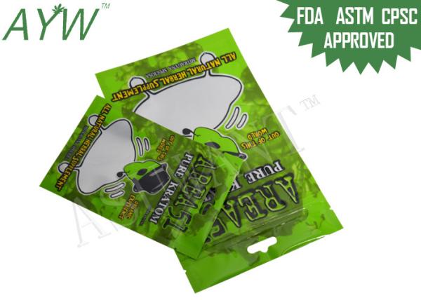Clear Window Medical Weed k Bags Tear Notches For Kratom Dry Herb