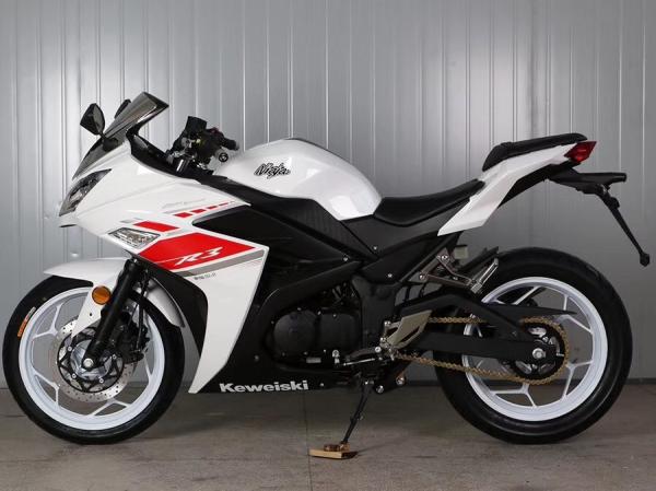 Gas Motor  Street Sport Motorcycles , 250cc Cool Sport Bikes / Street Bikes White Color