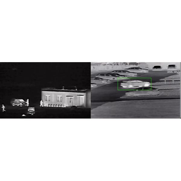 Night Vision Security PTZ Thermal Imaging Camera , Outdoor Long Range Surveillance Camera