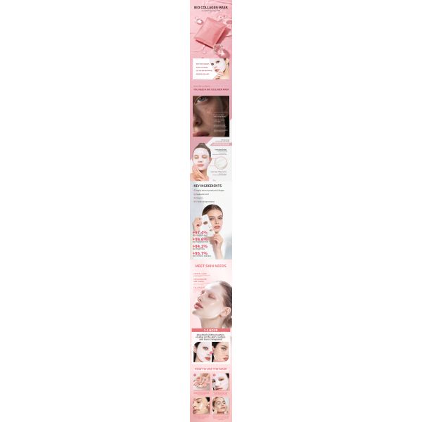 2025 Latest Bio Collagen Real Deep  Peel-off Facial Mask Moisturizing Lifting Bio-collagen Hydration Without Take off at Night