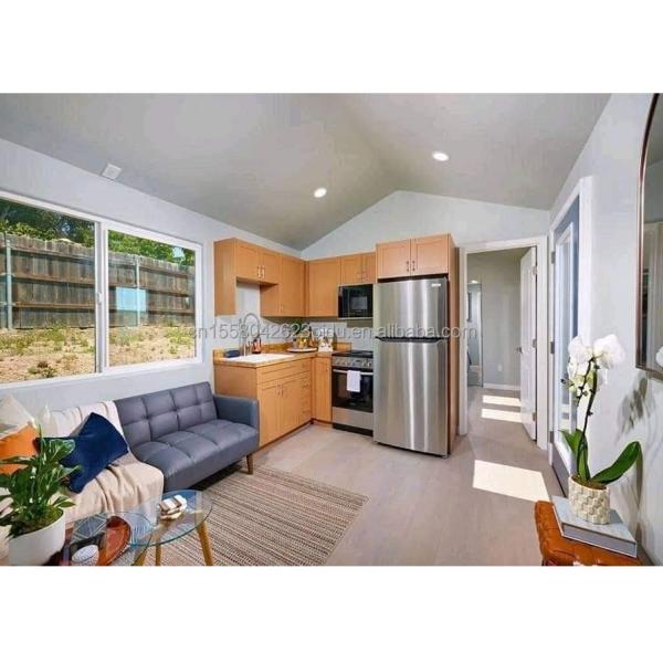 Outdoor Prefab Triangular Roof Steel Sandwich Panel House with Galvanized Steel Square Tubes Main Structure