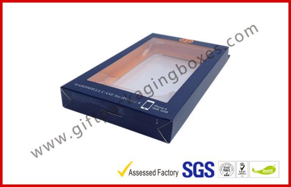 Coated Paper Card Board Packaging , Spot UV Blister / Plastic Tray Packing for Iphone Cases