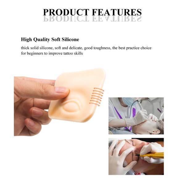 Silicone 5d Eyebrow Tattoo Practice Skin For Microblading Eyes Makeup
