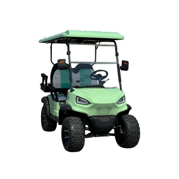 Buggy hors route 4 roues chariot de golf électrique 2 + 2 places voiture 4 passagers batterie Cusp