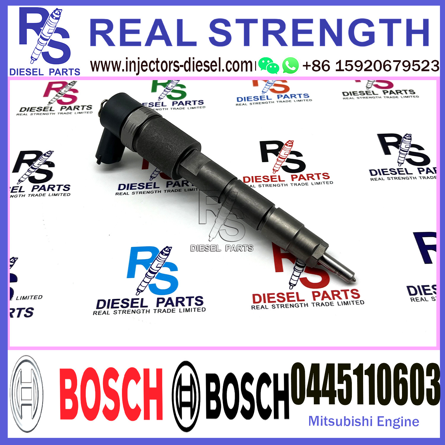 Собрание 0445110661 инжектора топлива коллектора системы впрыска топлива BOSCH 0445110603 32R61-10010 32R61-00010 для двигателя МИЦУБИСИ L200