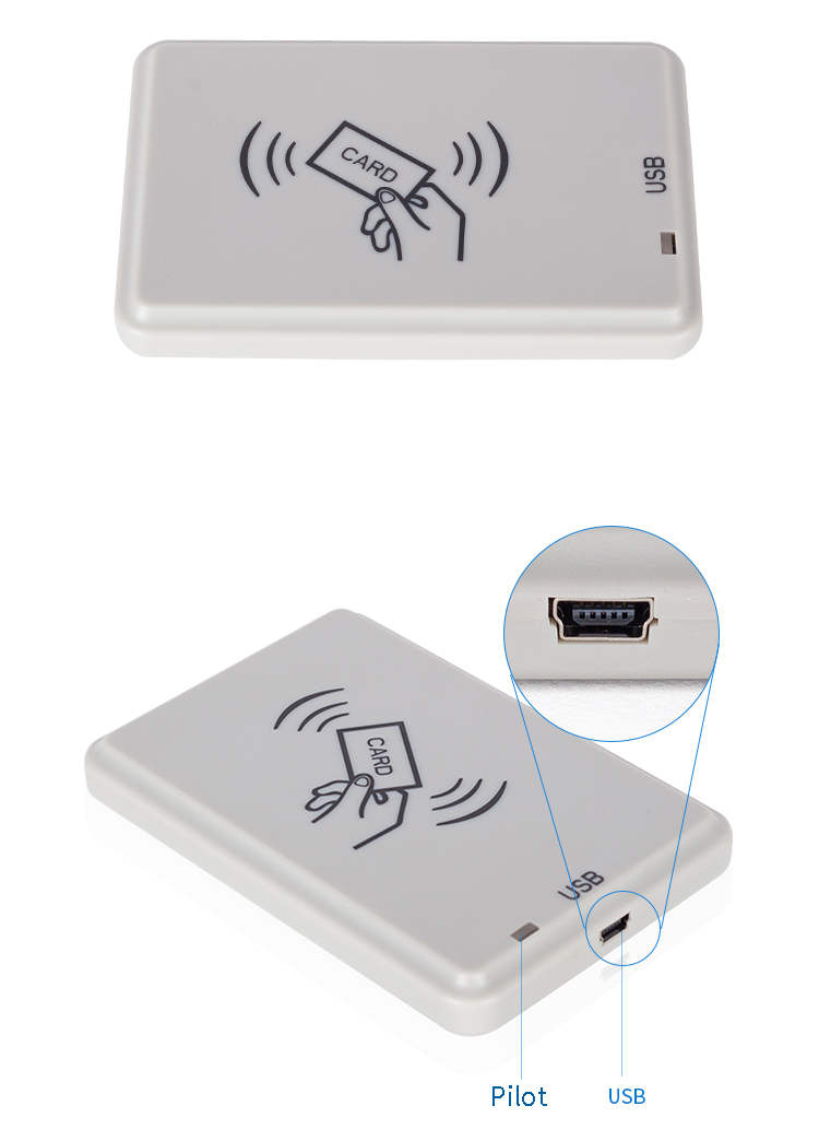 Безконтактный портативный модуль писателя читателя Hf читателя 13.56mhz Nfc