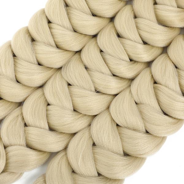 High Temperature Fiber Braiding Hair In Bulk 100% Real True Hair For Pre-Bonded Type NAIL