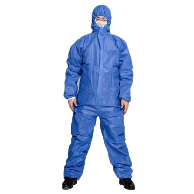 Type bleu non tissé 5 6 costumes jetables SMS de combinaisons jetables pour l'amiante