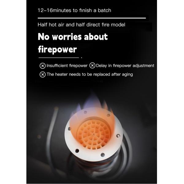 Máquina de tostador de café de 6 kg tostador de granos de café para el comercio / tienda